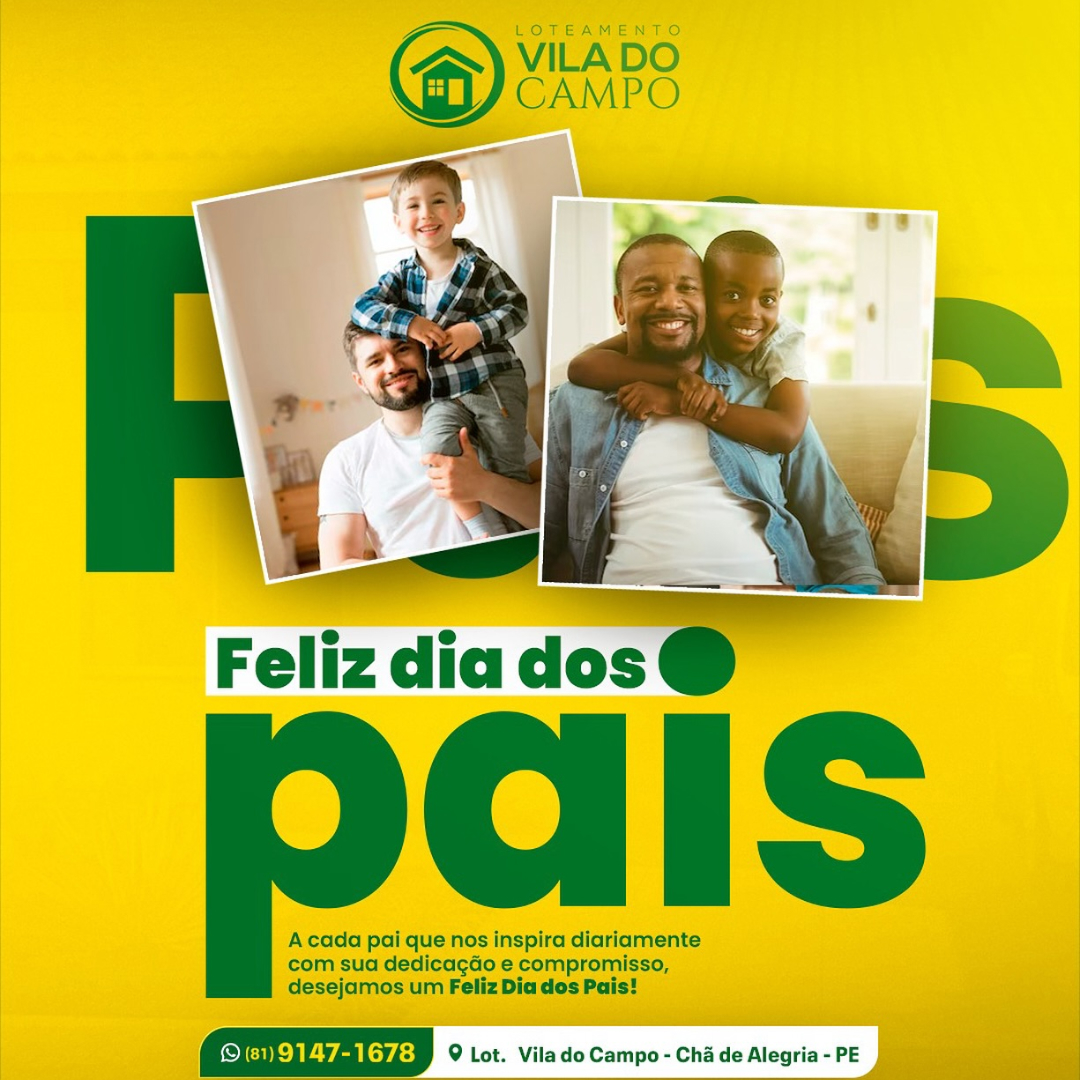 Feliz dia dos Pais-Comemore bastante !