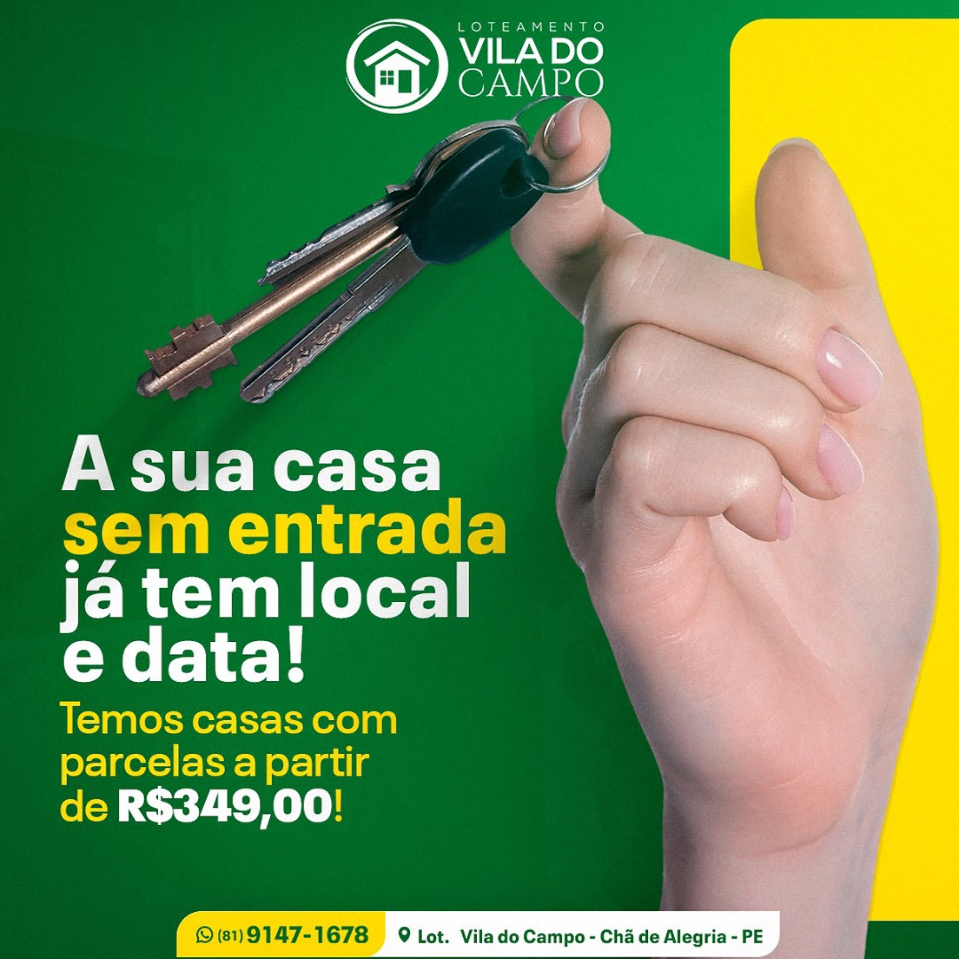Sua casa sem entrada !-Vem garantir a sua