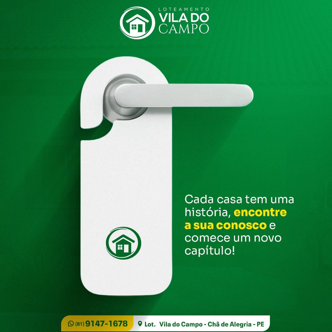 Cada casa tem uma história !-Inicie a sua aqui