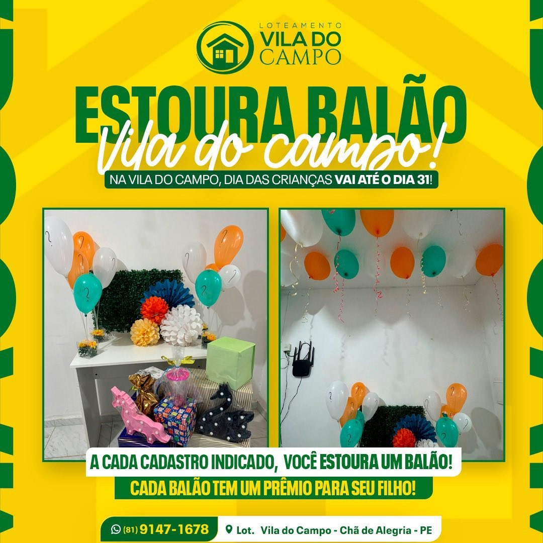 Estoura balão !-Indique e ganhe prêmios